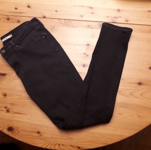 Levi's 711 Washed Black Skinny Jeans 30